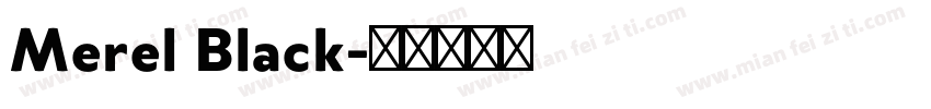 Merel Black字体转换